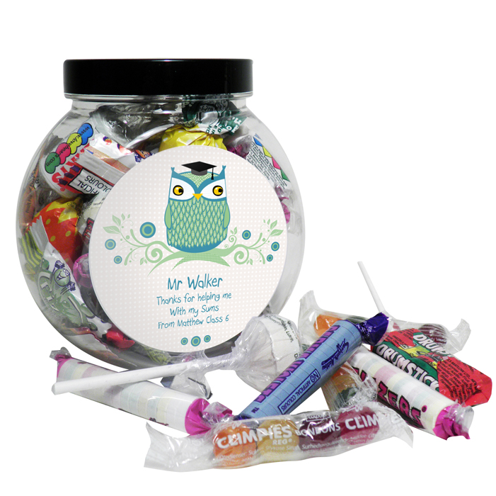 Mr Teacher Owl Sweet Jar
